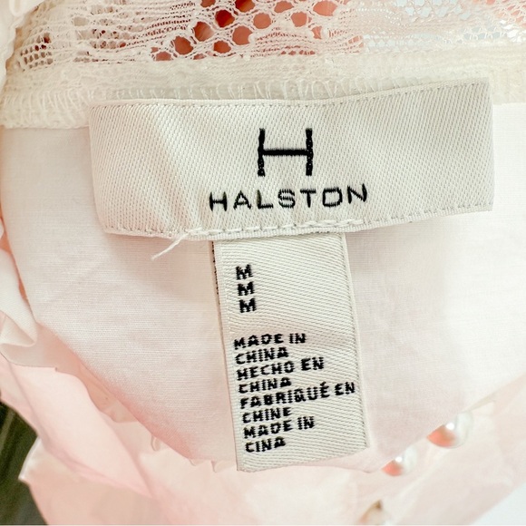 H by Halston White Button Down with pearl buttons - Picture 3 of 5